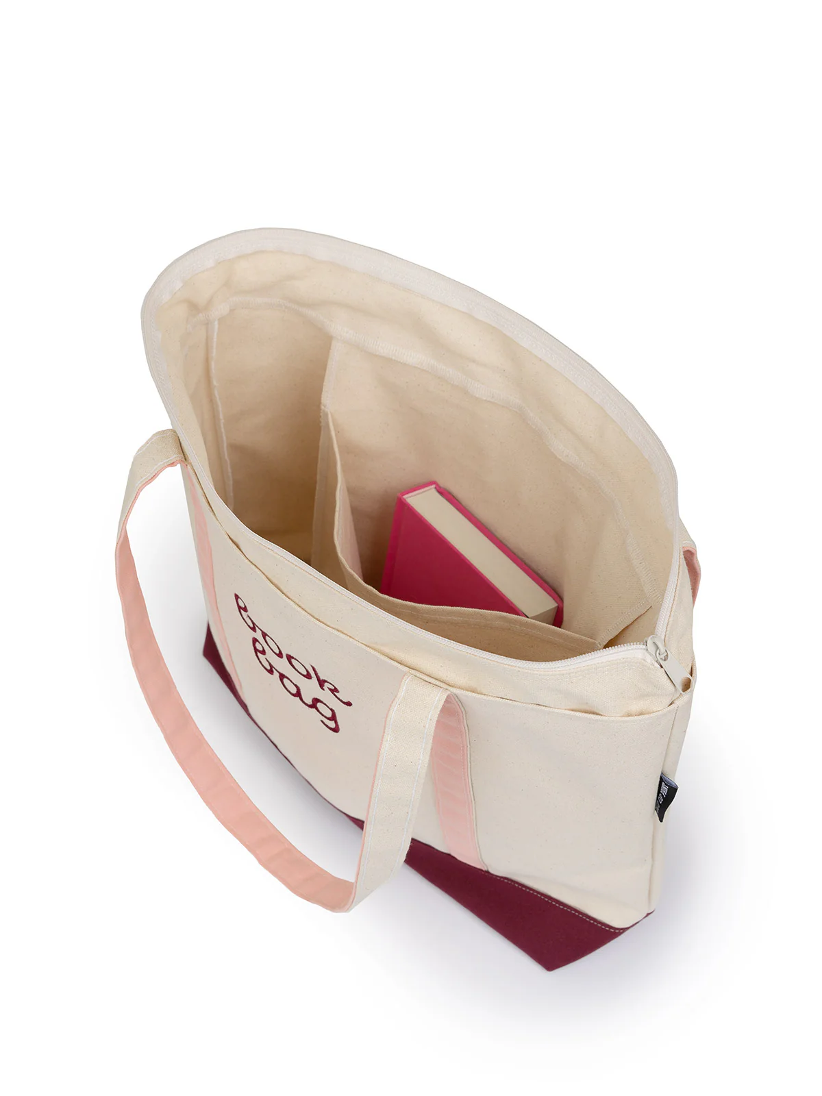 Book Bag large zippered tote - Image 2
