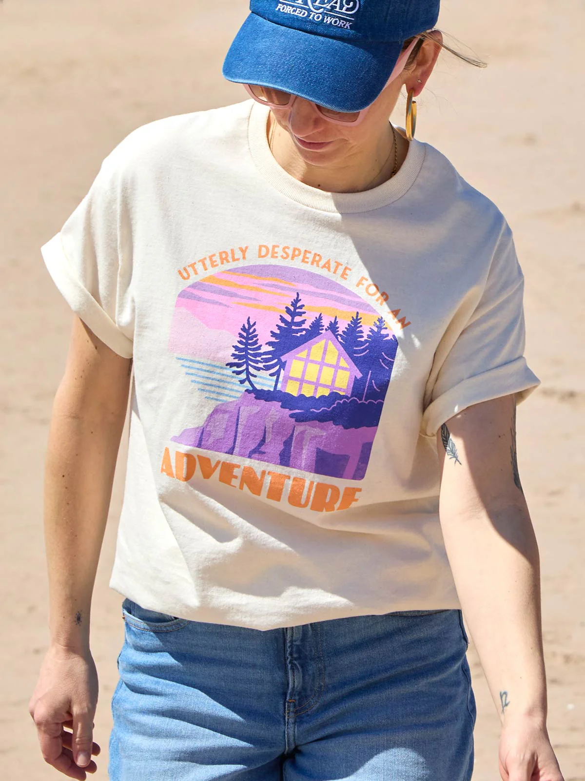 Carley Fortune: Utterly Desperate for an Adventure Unisex T-Shirt - Image 2