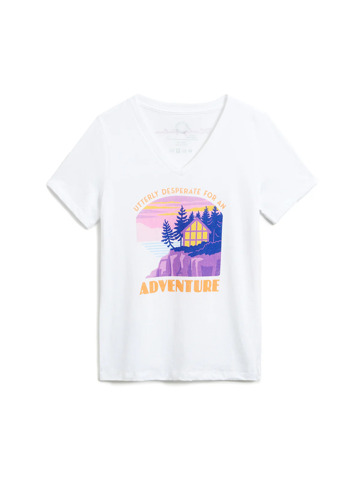 Carley Fortune: Utterly Desperate for an Adventure Women's V-Neck T-Shirt (Print Shop)