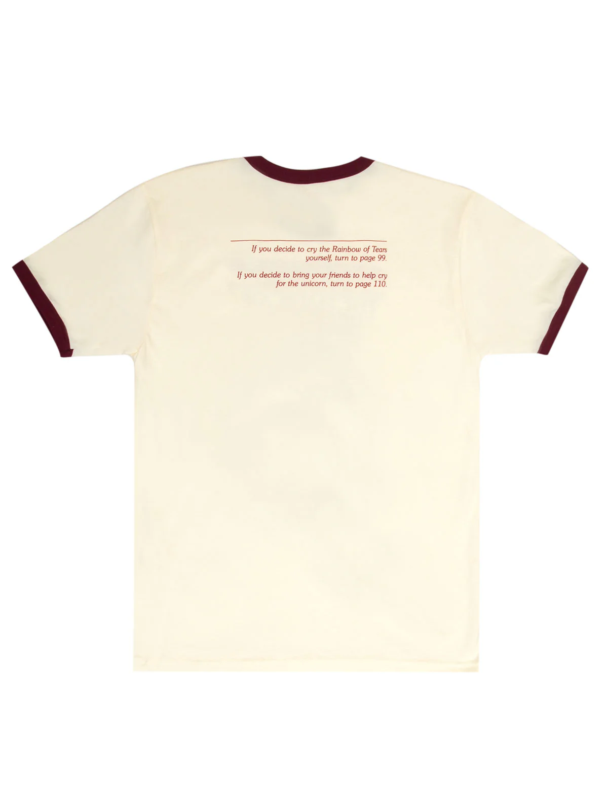 Choose Your Own Adventure: The Magic of the Unicorn Unisex Ringer T-Shirt - Image 2