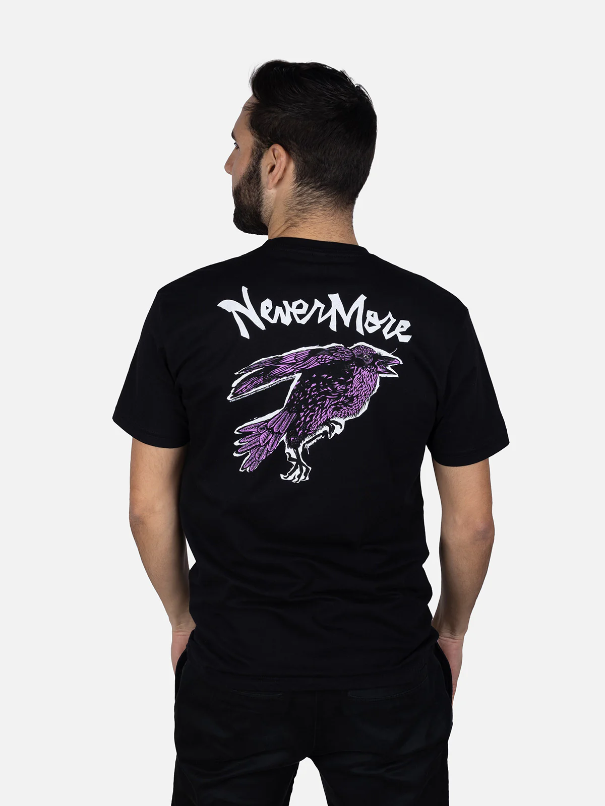 Edgar Allan Poe Nevermore Raven Unisex T-Shirt - Image 2