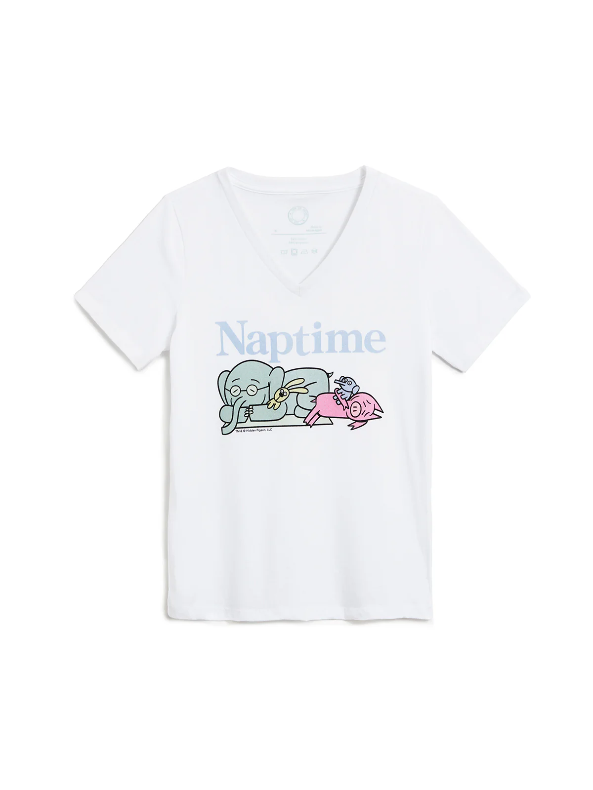 Elephant & Piggie: Naptime Women's V-Neck T-Shirt (Print Shop)