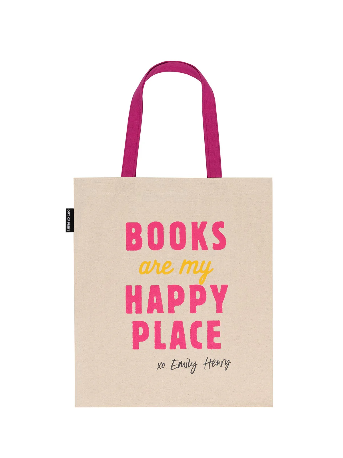 Emily Henry: Books Are My Happy Place tote bag