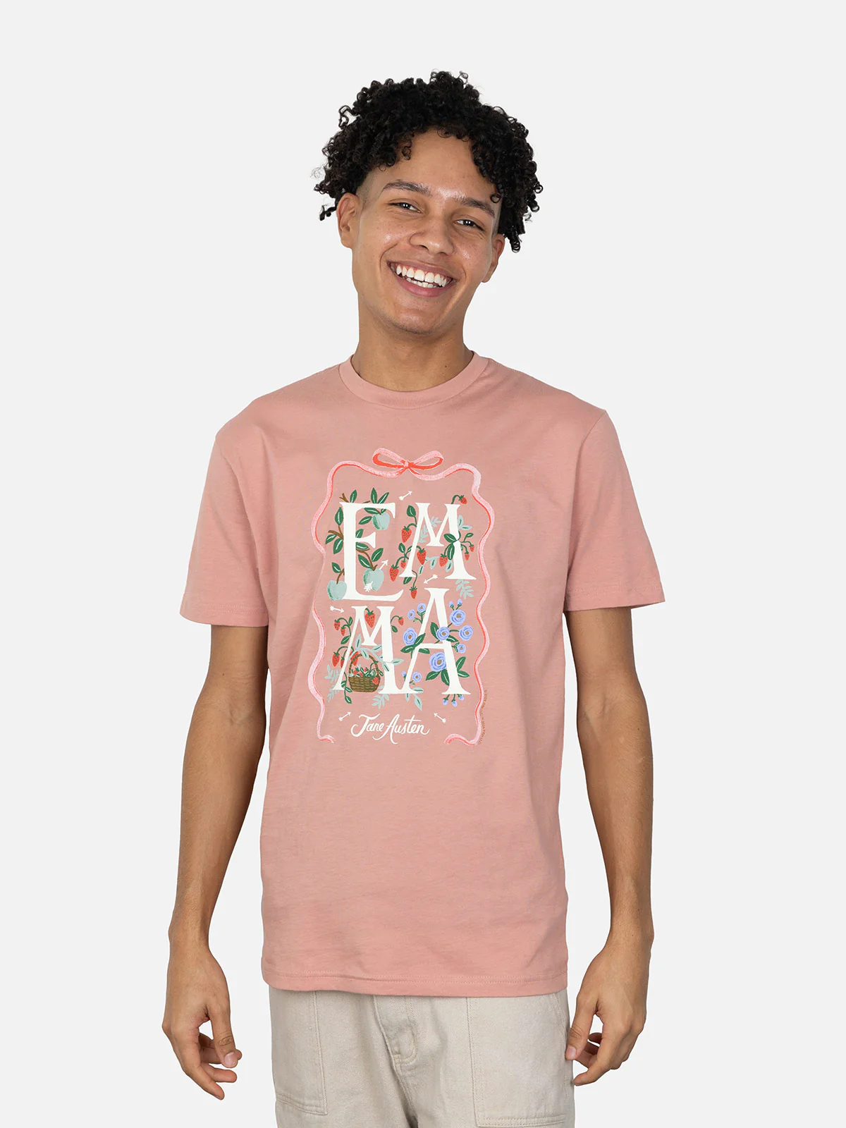 Emma (Puffin in Bloom) Unisex T-Shirt - Image 2
