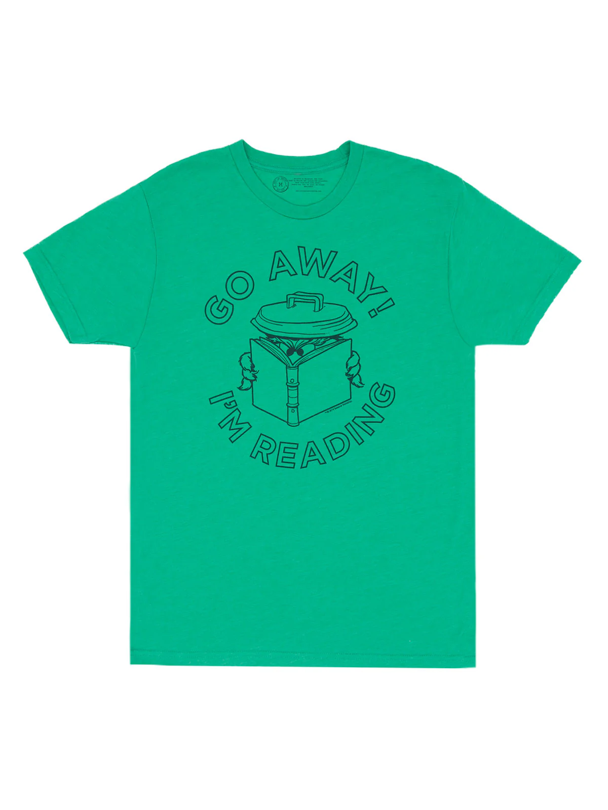 Sesame Street Oscar the Grouch - Go Away I'm Reading Unisex T-Shirt