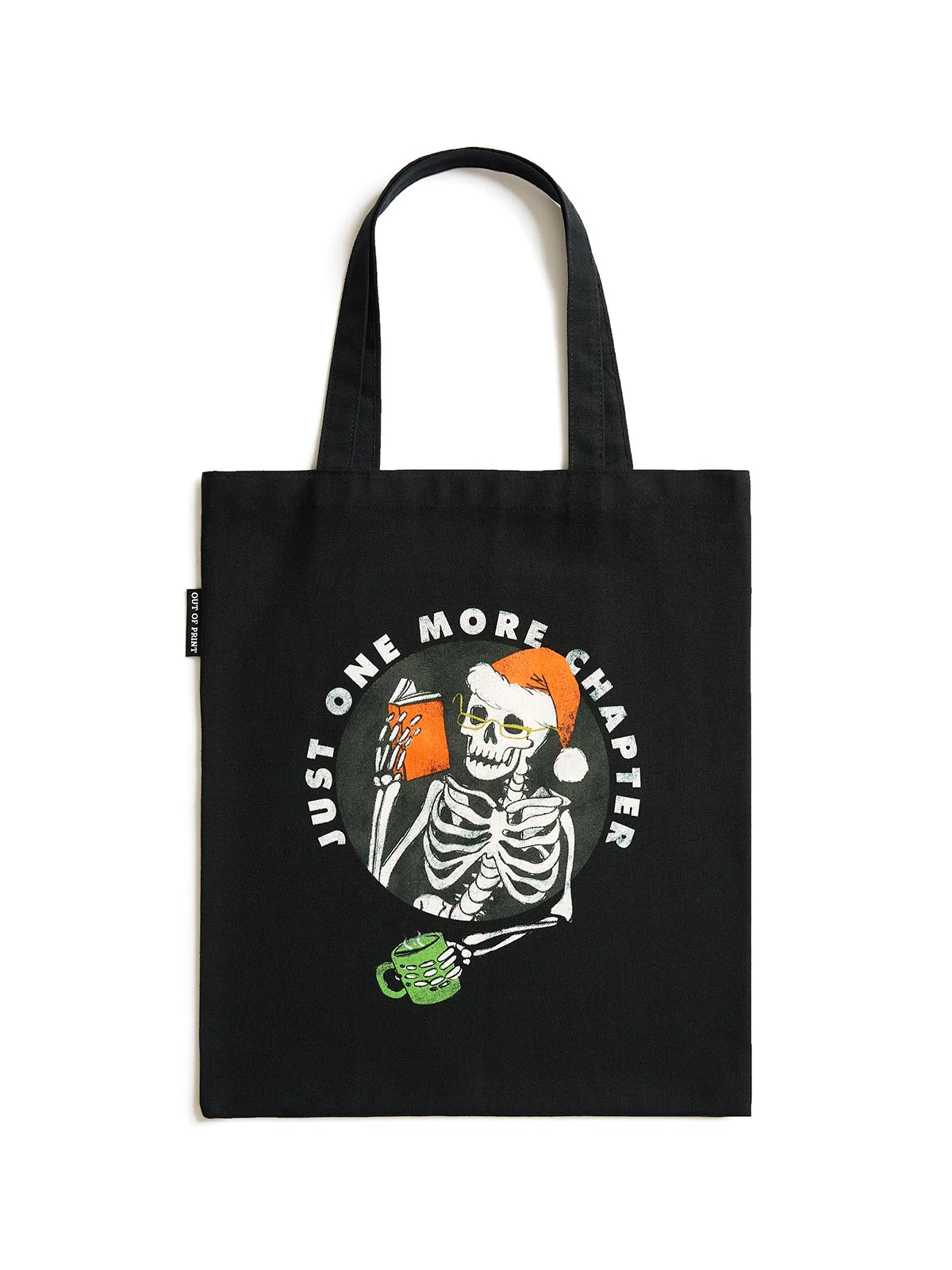 Just One More Chapter Holiday tote bag