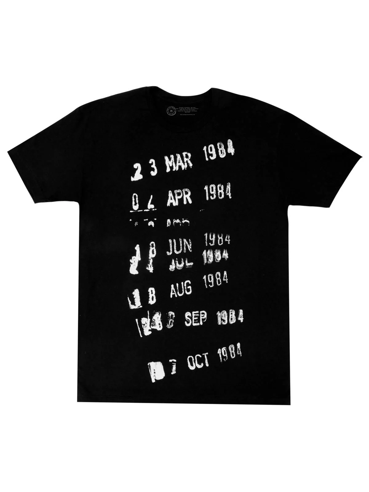 Library Stamp Unisex Black T-Shirt