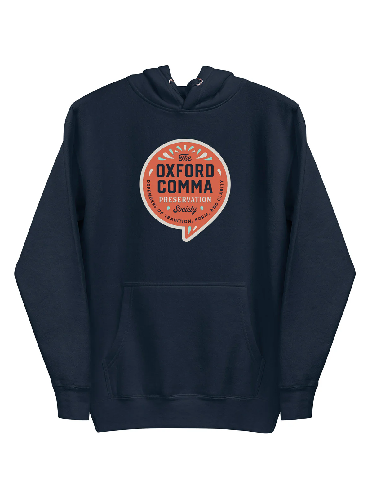 Oxford Comma Preservation Society Unisex Hoodie (Print Shop)