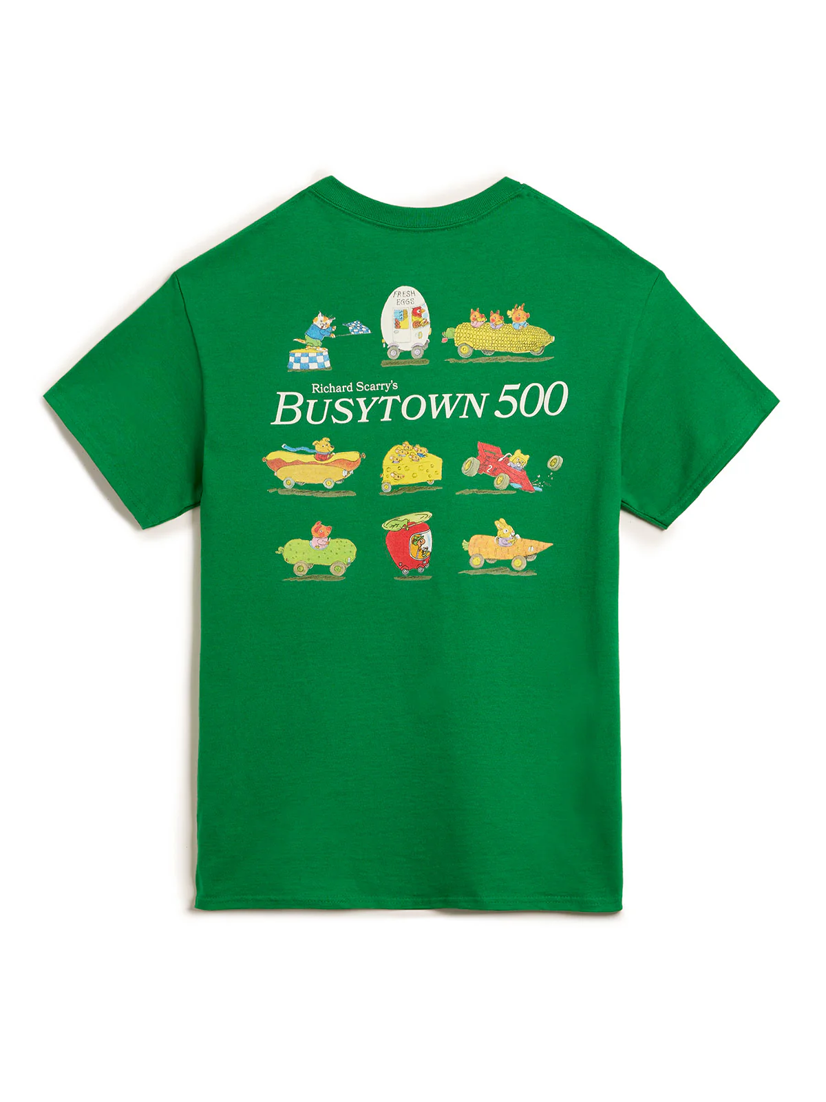 Richard Scarry: Busytown 500 (Green) Unisex T-Shirt (Print Shop) - Image 2