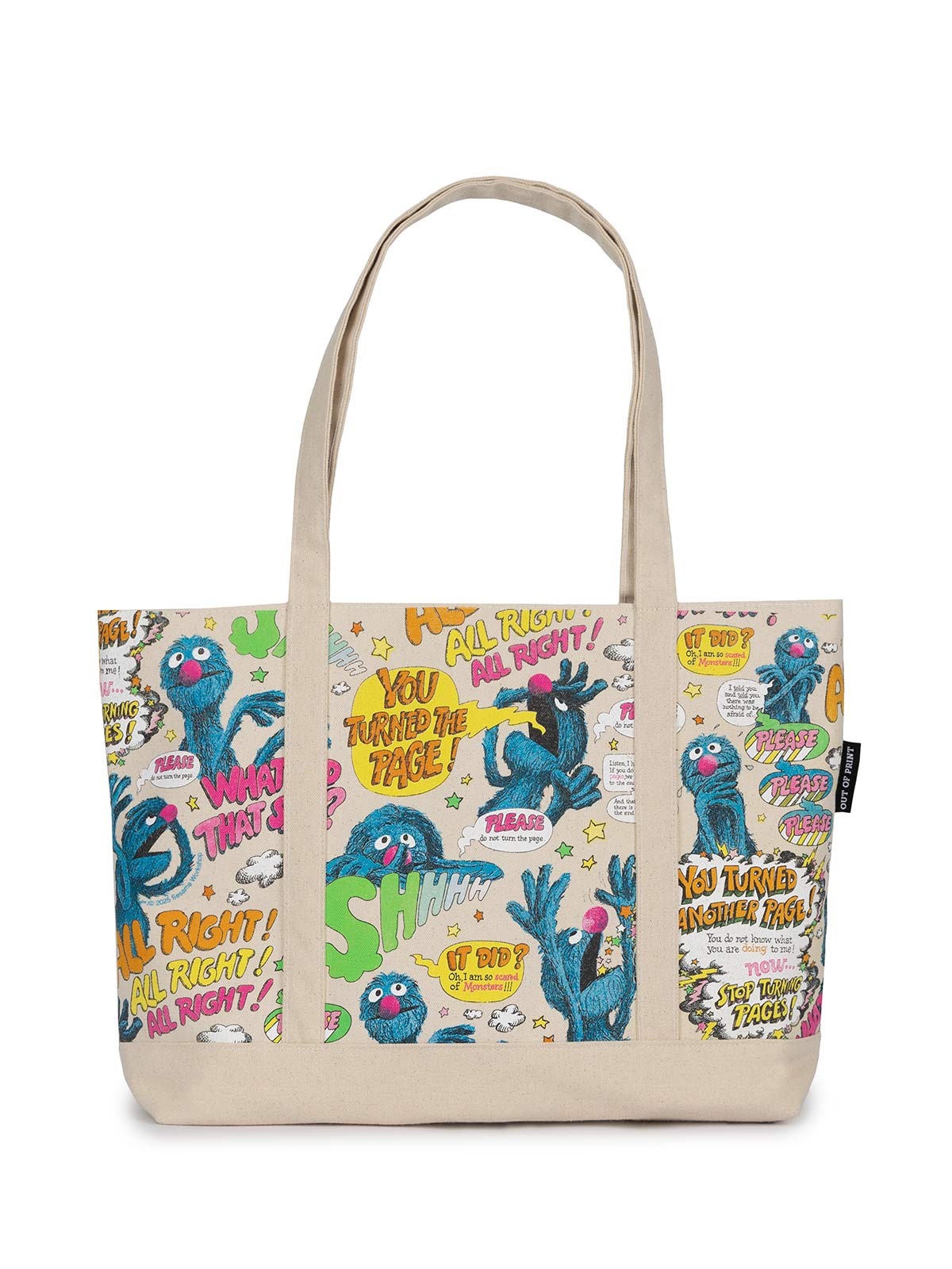 Sesame Street - The Monster at the End of This Book large zippered tote